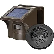 eMACROS 1/2 Mile Long Range Solar Wireless Driveway Alarm Outdoor Weather Resistant Motion Sensor & Detector-Security Alert System-Monitor & Protect Outside Property