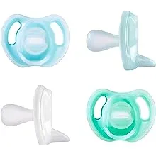 Tommee Tippee Ultra-Light Silicone Baby Pacifier 0-6m - Blue/Green - 4pk