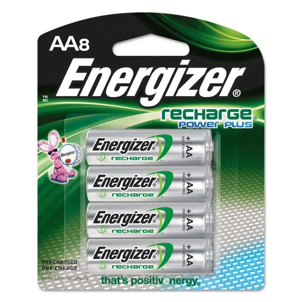 Energizer Rechargeable Batteries, AA - 8 pack