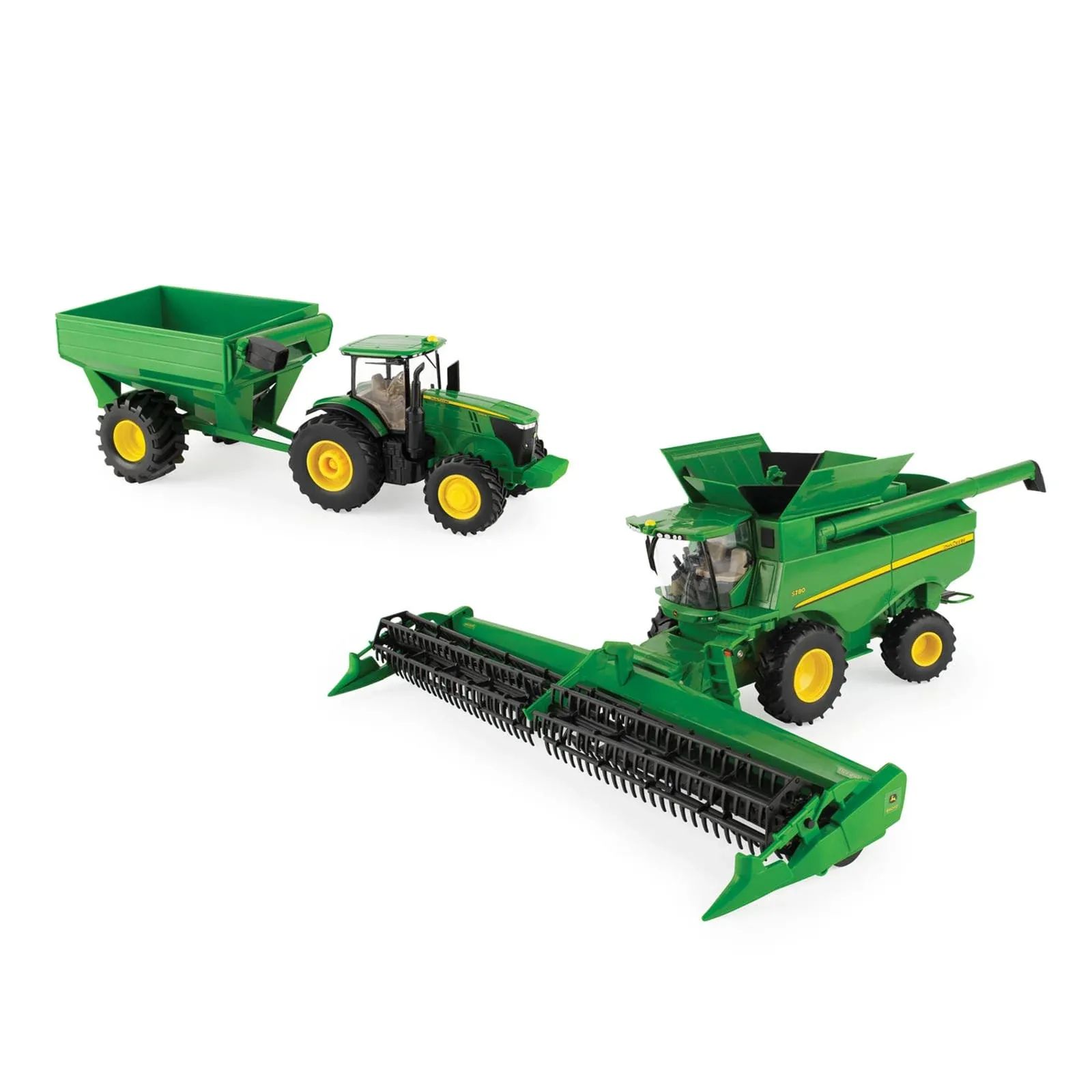 John Deere Farm Harvesting Set with Tractor Toy