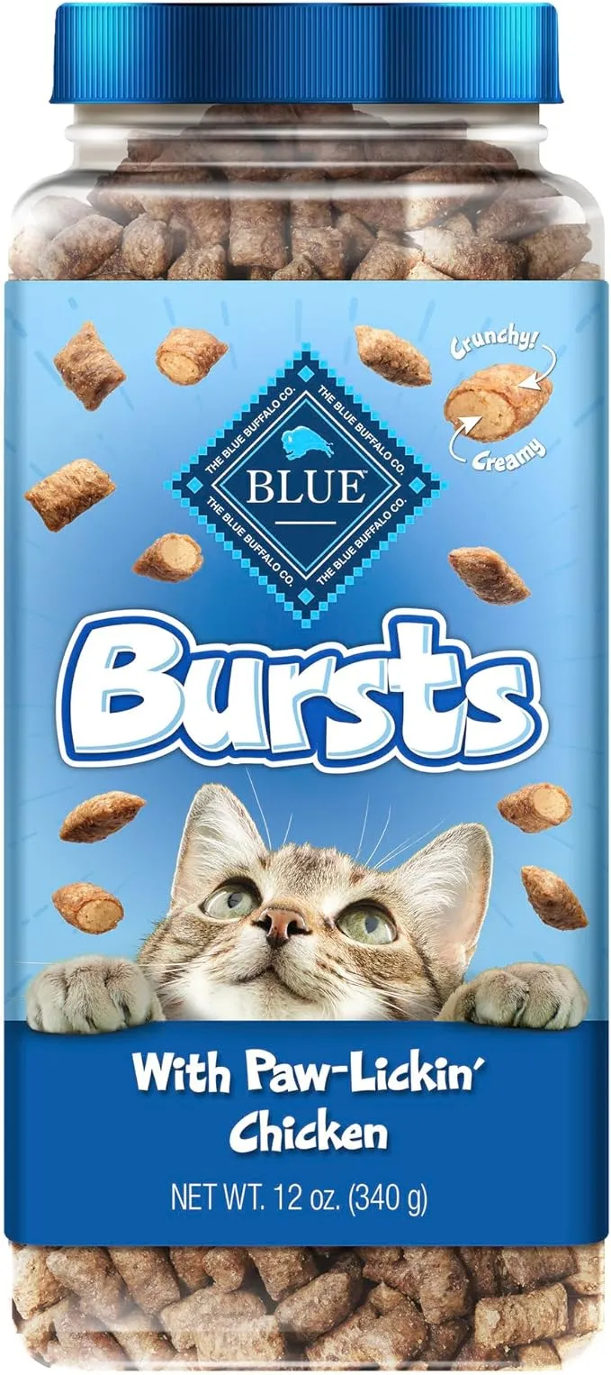 Blue Buffalo Blue Burst Cat Treats, with Savory Seafood - 12 oz