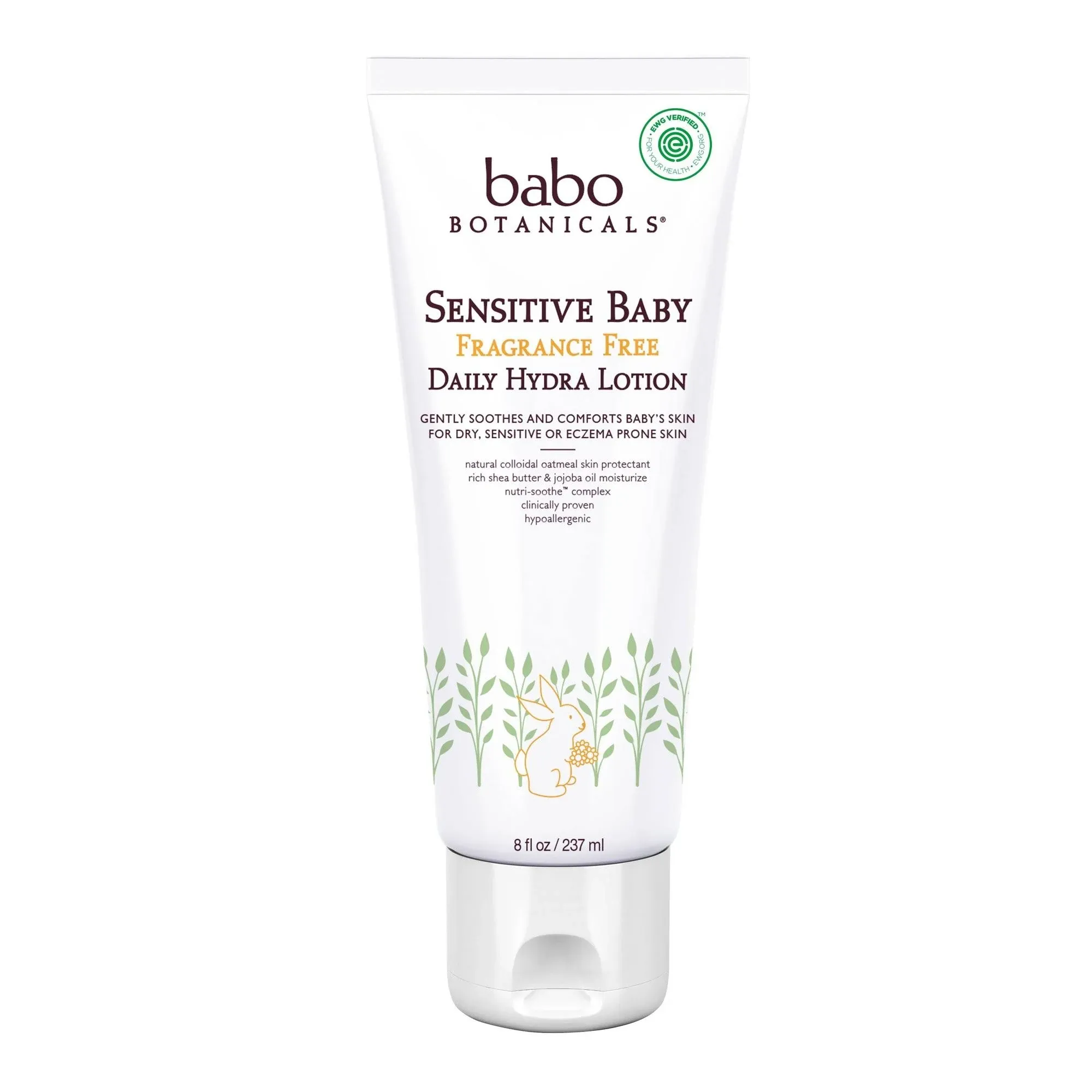 Babo Botanicals Sensitive Baby Daily Hydra Lotion with Shea Butter, Chamomile...