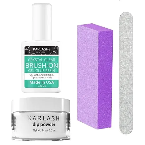 Karlash Nail Repair Kit for Broken Cracked Split Nails. Emergency Easy Quick Fix (Crystal Clear)