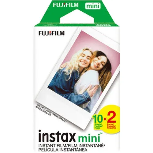 FUJIFILM INSTAX Mini Link Smartphone Printer (Ash White) with Instant Film (20 Color Exposures)