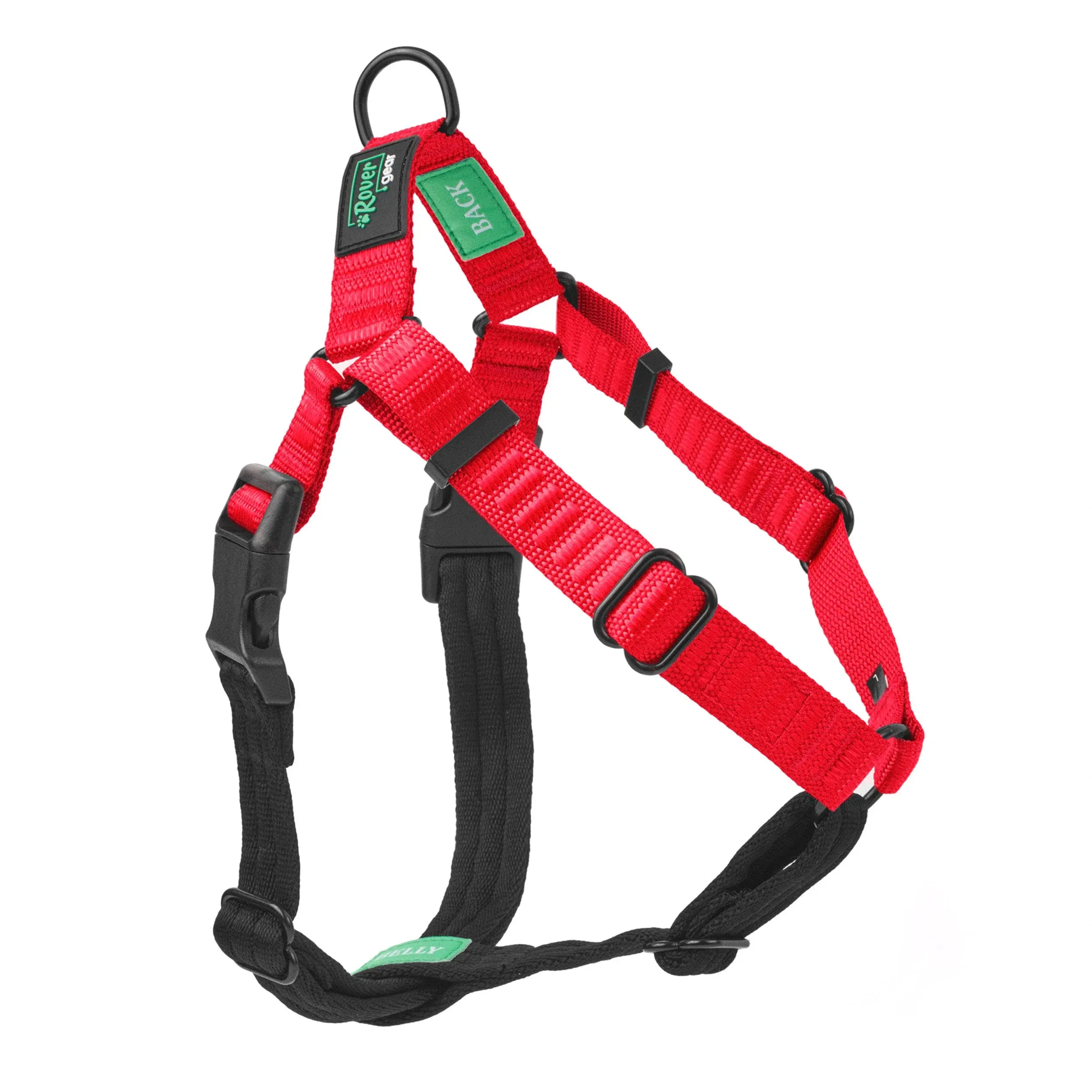 Rover Gear Better Walk No Pull Dog Harness, Adjustable and Comfortable Halter Dog Harness, XSmall, Red