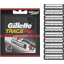 Gillette TRAC II Plus Razor Blade Refill Cartridges - 10 Count