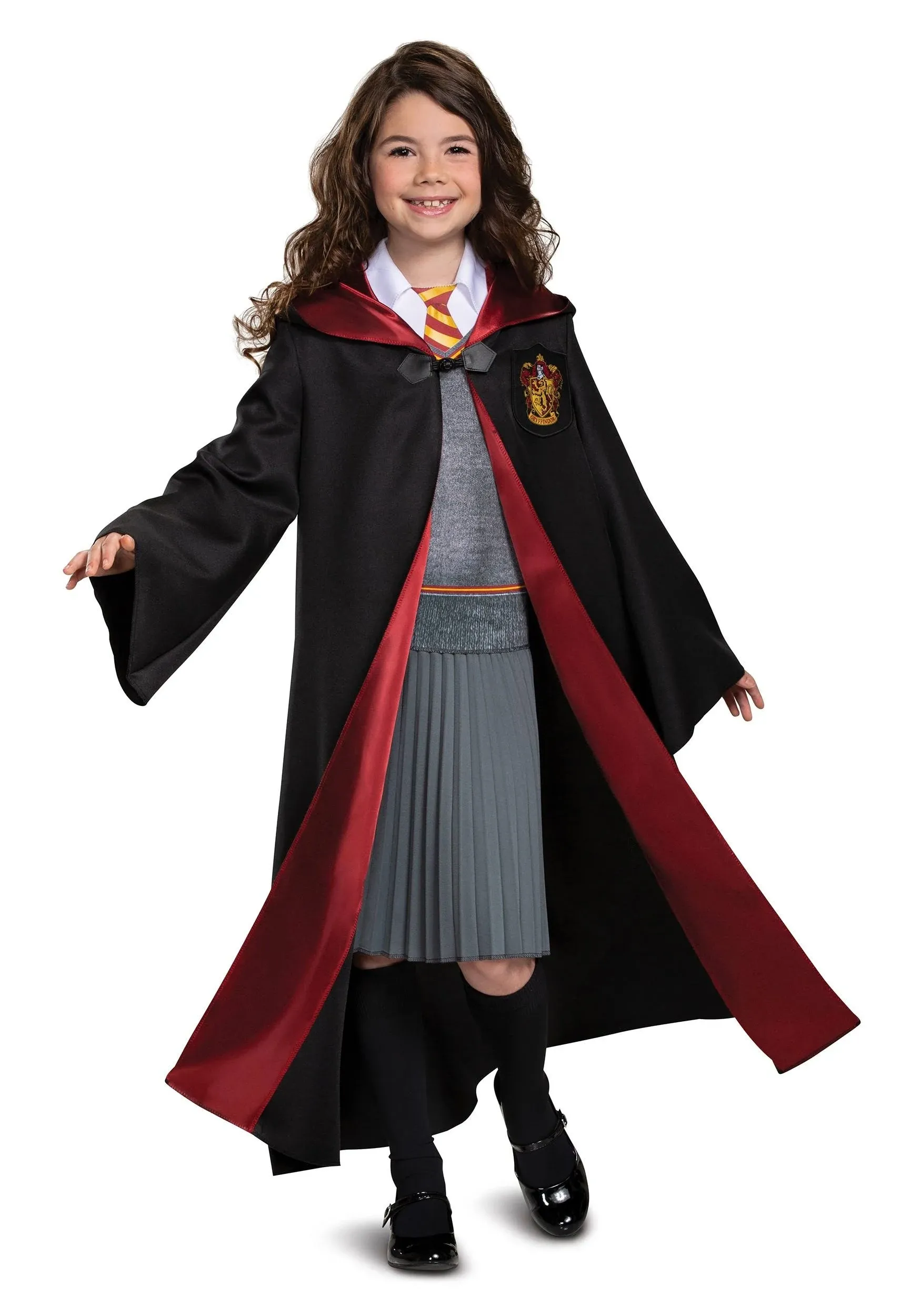 Disguise Girls' Deluxe Harry Potter Hermione Costume - Size 10-12