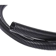 Alex Tech 25ft – 1/2 inch Split Wire Loom Tubing Wire Conduit – Black