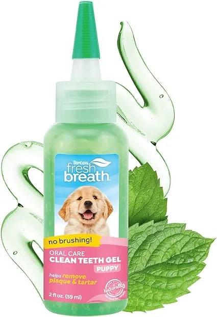 Tropiclean Fresh Breath Clean Teeth Oral Care Gel for Puppies 2oz