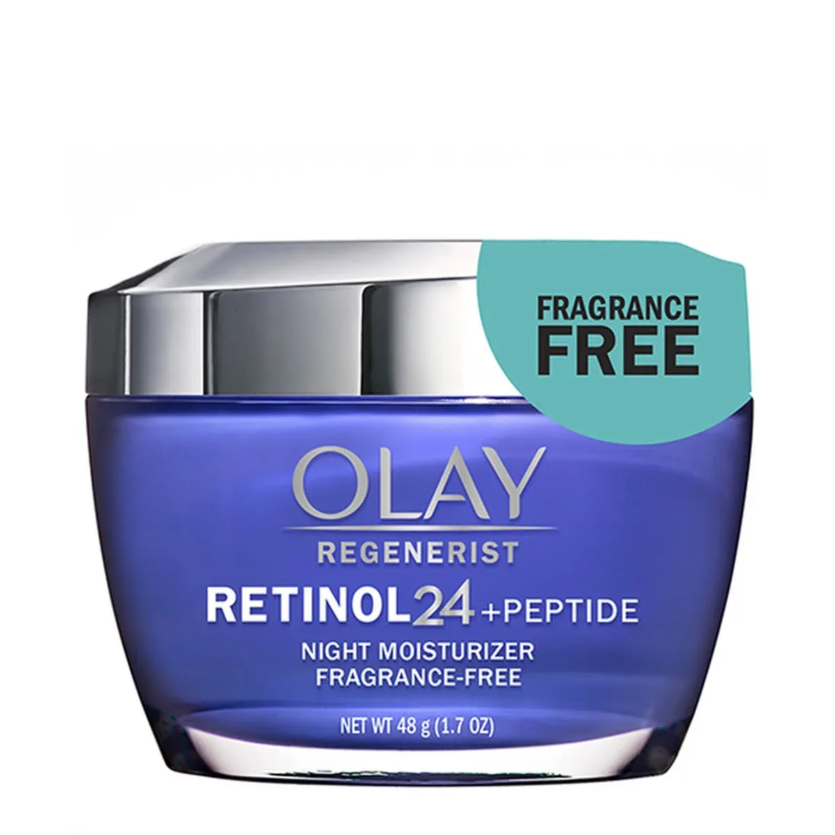 Olay Regenerist Retinol 24 Moisturizer, Night Hydrating, + Peptide - 48 g