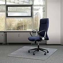 Kuyal Office Chair Mat for Carpets,Transparent Thick and Sturdy Highly Premium Quality Floor Mats for Low, Standard and No Pile Carpeted Floors, with