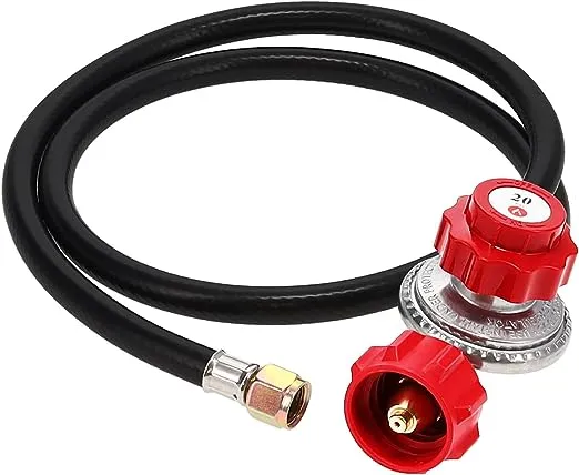 Gas One High Pressure Propane Regulator with 4 ft. Hose 2109-RED