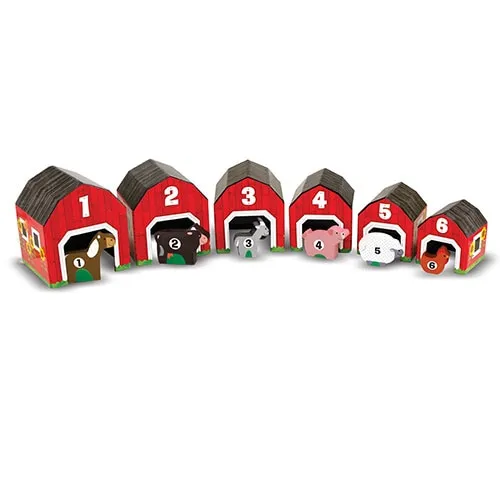 Melissa &amp; Doug - Nesting &amp; Sorting - Barns &amp; Animals (12434) Schuren sorteren