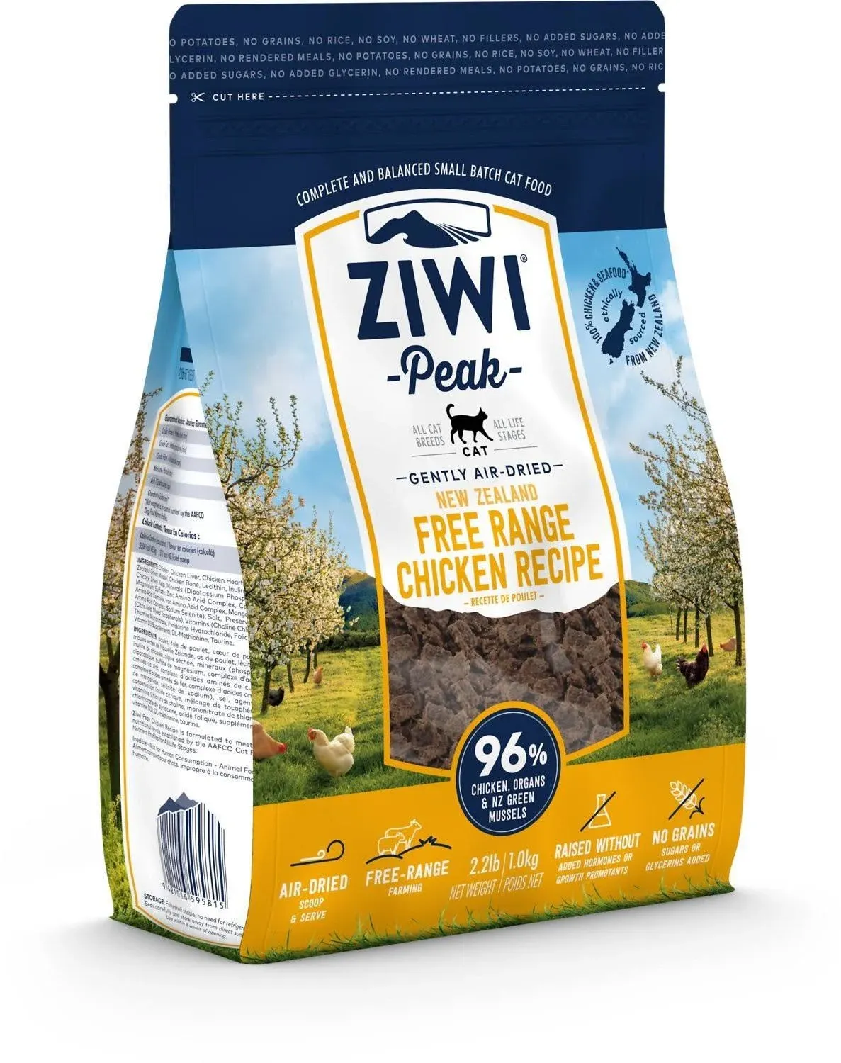 Ziwi Peak Air-Dried Cat Food Chicken - 2.2 lbs