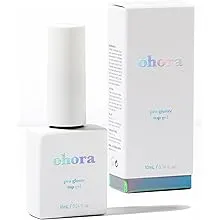 ohora Pro Glossy Top Gel - High Gloss, Corrects Nail Texture, Easy to Use, Comfortable Curing, and Easy to Remove - Professional Salon-Quality Nail