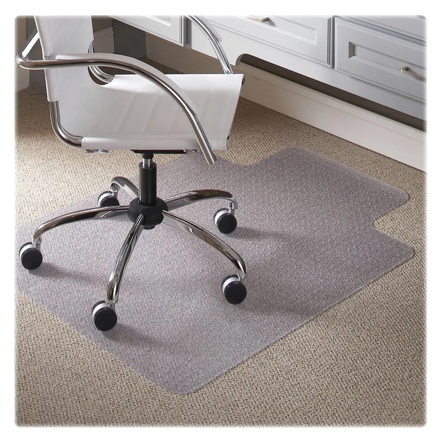 ES Robbins 120123 45 X 53 Lip Chair Mat, Task Series Anchorbar for Carpet up to 