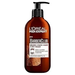 L'Oreal Men Expert Barber Club 3-in-1 Beard, Hair & Face Wash, 200ml