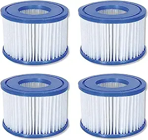 Bestway SaluSpa Hot Tub Filter Pump Type VI Replacement Cartridges (4 Pack)