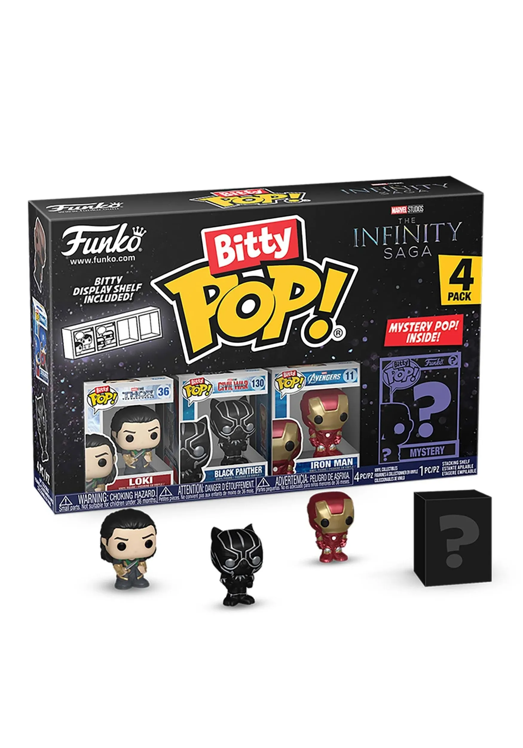 FUNKO BITTY POP!: Marvel - Loki 4PK [New Toy] Vinyl Figure