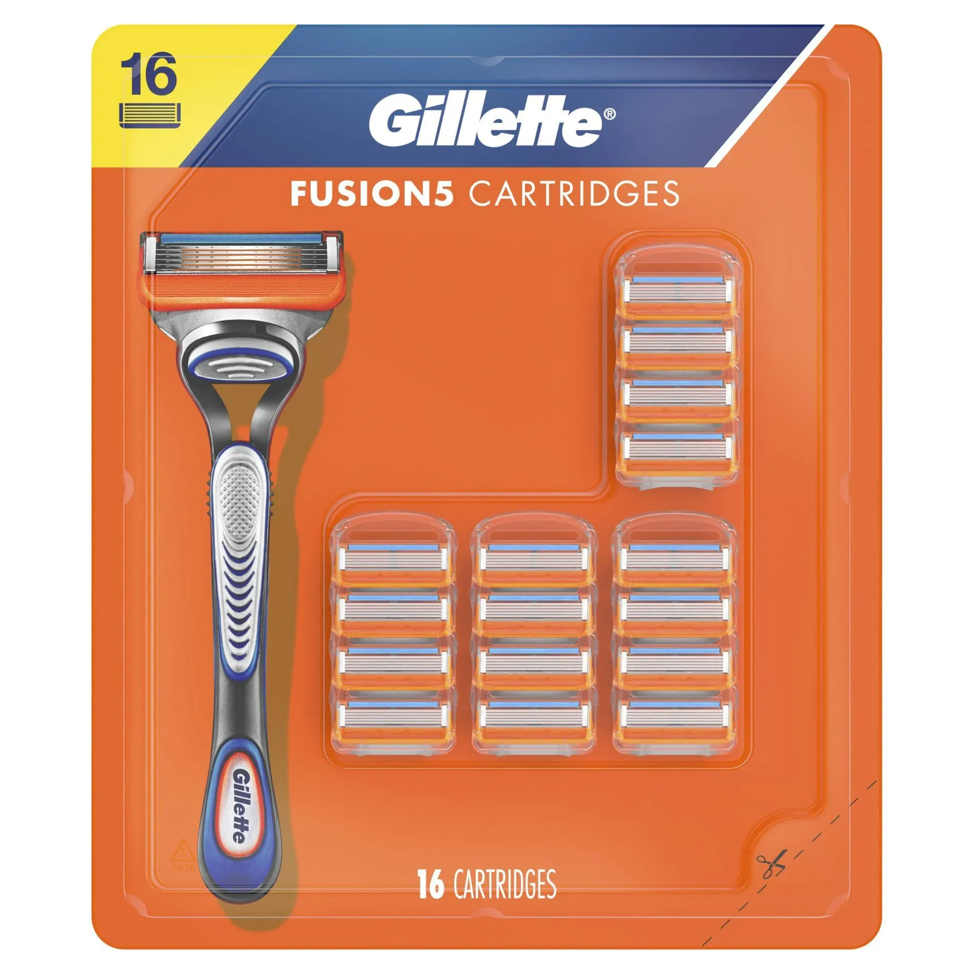 Gillette Fusion5 Men's Razor Blade Refills, 16 Cartridges (packaging may vary)