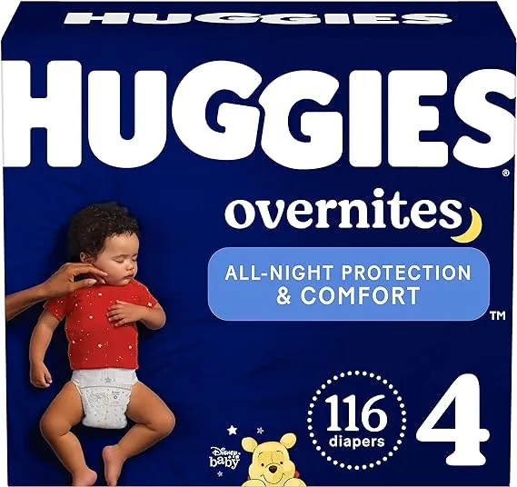 Huggies Overnites Nighttime Baby Diapers Size