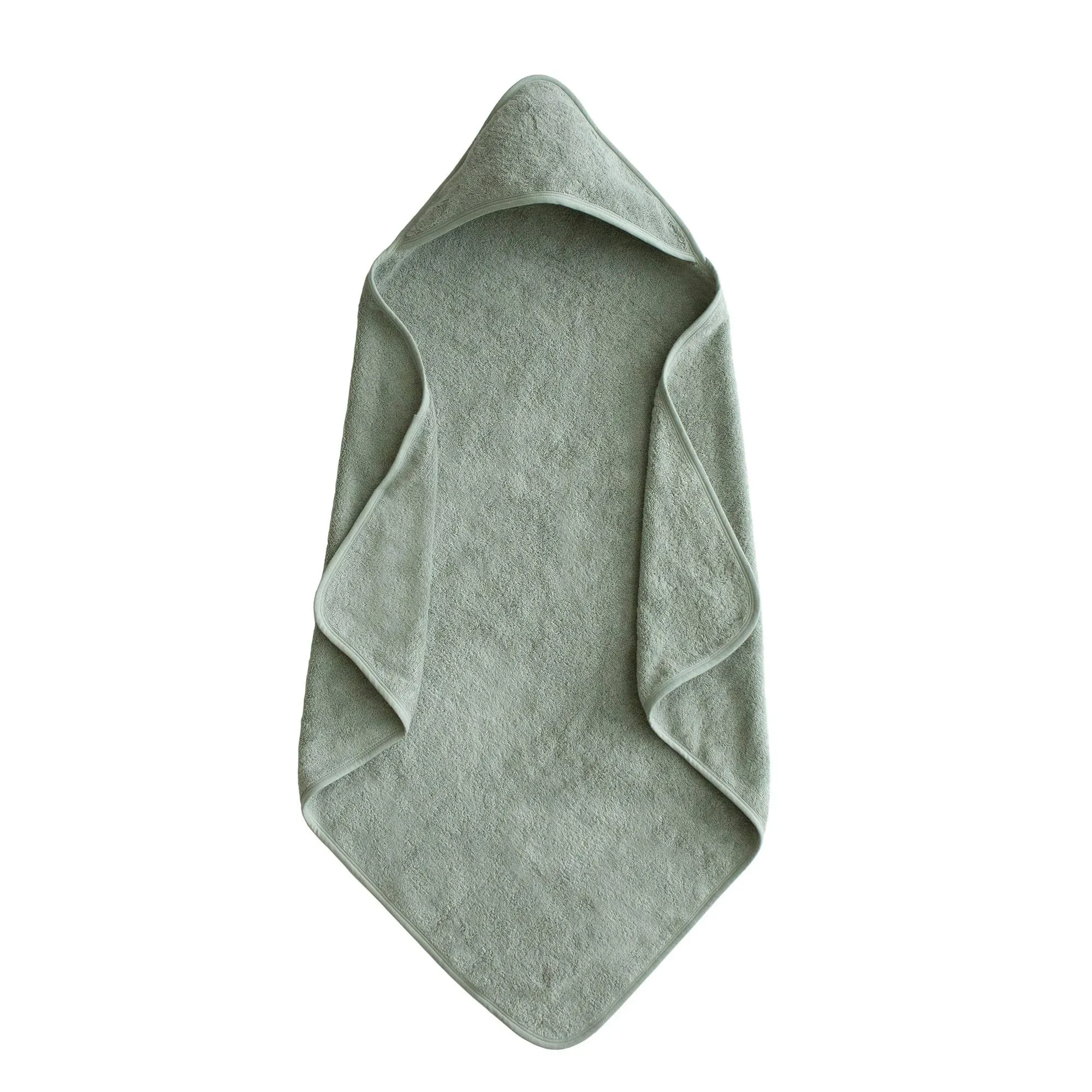 Mushie - Organic Cotton Baby Hooded Towel Moss