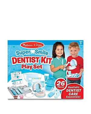 Melissa & Doug Super Smile Dentist Kit With Pretend Play Set of Teeth And Dental