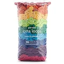 Friendly Loom PRO Size Lotta Loops Rainbow Cotton Loops Makes 6 (8" x 8") Potholders by Harrisville Designs Made in The USA