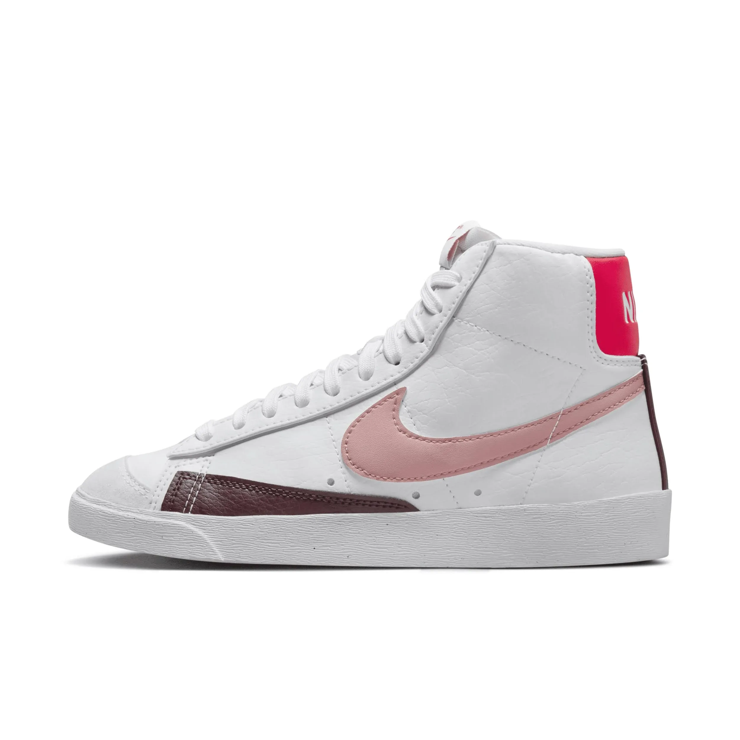 WOMEN&#039;S NIKE BLAZER MID &#039;77 NN SNEAKERS SZ 7.5 NIB DQ4124 105 WHITE RED STARDUST