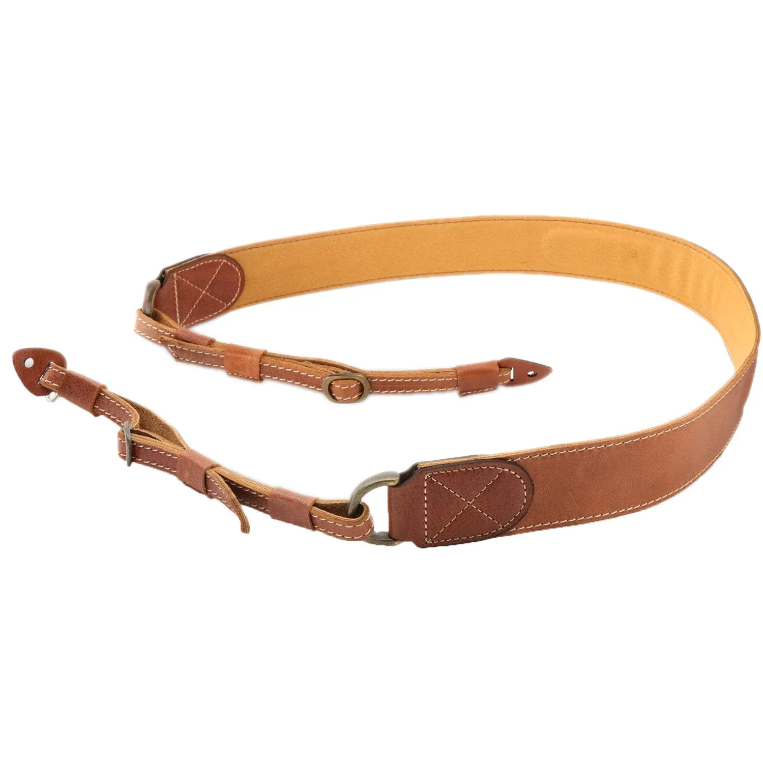 MegaGear MG1515 Sierra Series Genuine Leather Shoulder Neck Strap - Brown