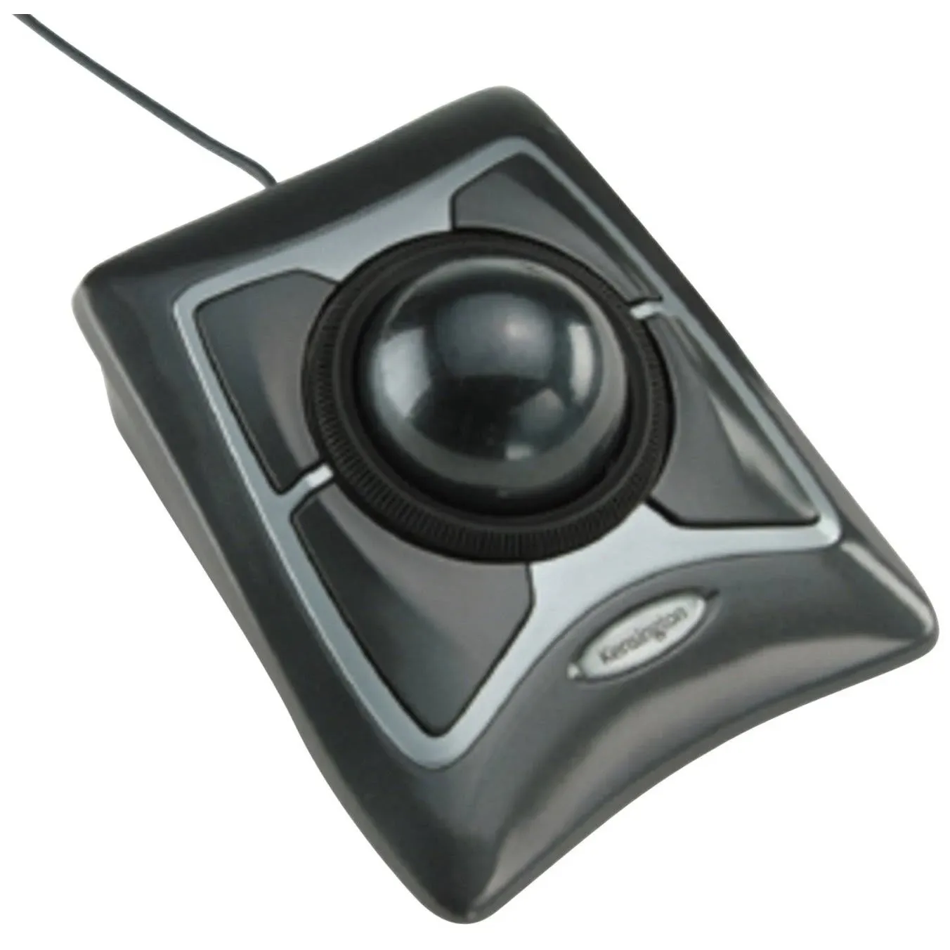 Kensington Expert Trackball Mouse (K64325), Black Silver, 5"W x 5-3/4"D x 2-1/2"H