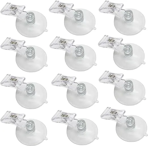 LJY 12 Pieces 45mm Suction Cup Clip