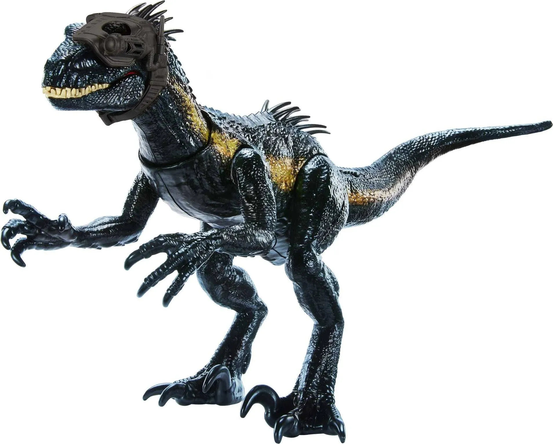 Mattel Jurassic World Track N Attack Indoraptor Dinosaur Figure with Tracking Gear & 3 Attack Features, Plus Downloadable App & AR