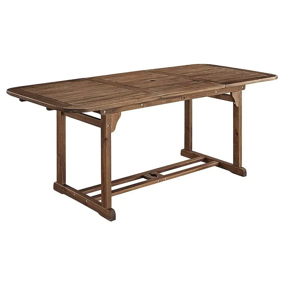 Midland Acacia Wood Outdoor Patio Butterfly Dining Table