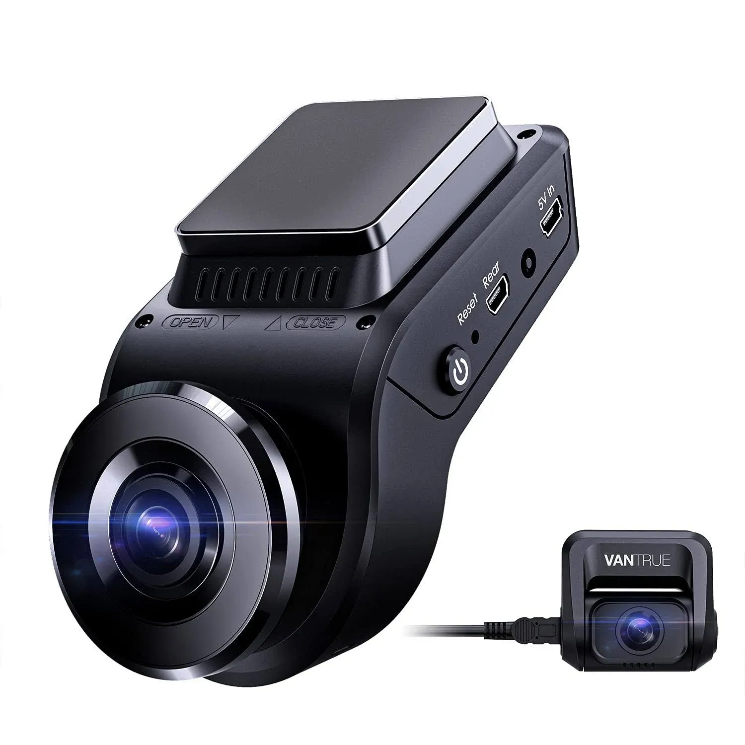 Vantrue S1 Dual 1080P Dash Cam Front and Rear Built in GPS Speed Dash Camera ...