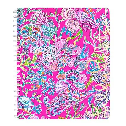 Lilly Pulitzer Happy As A Clam Large Notebook