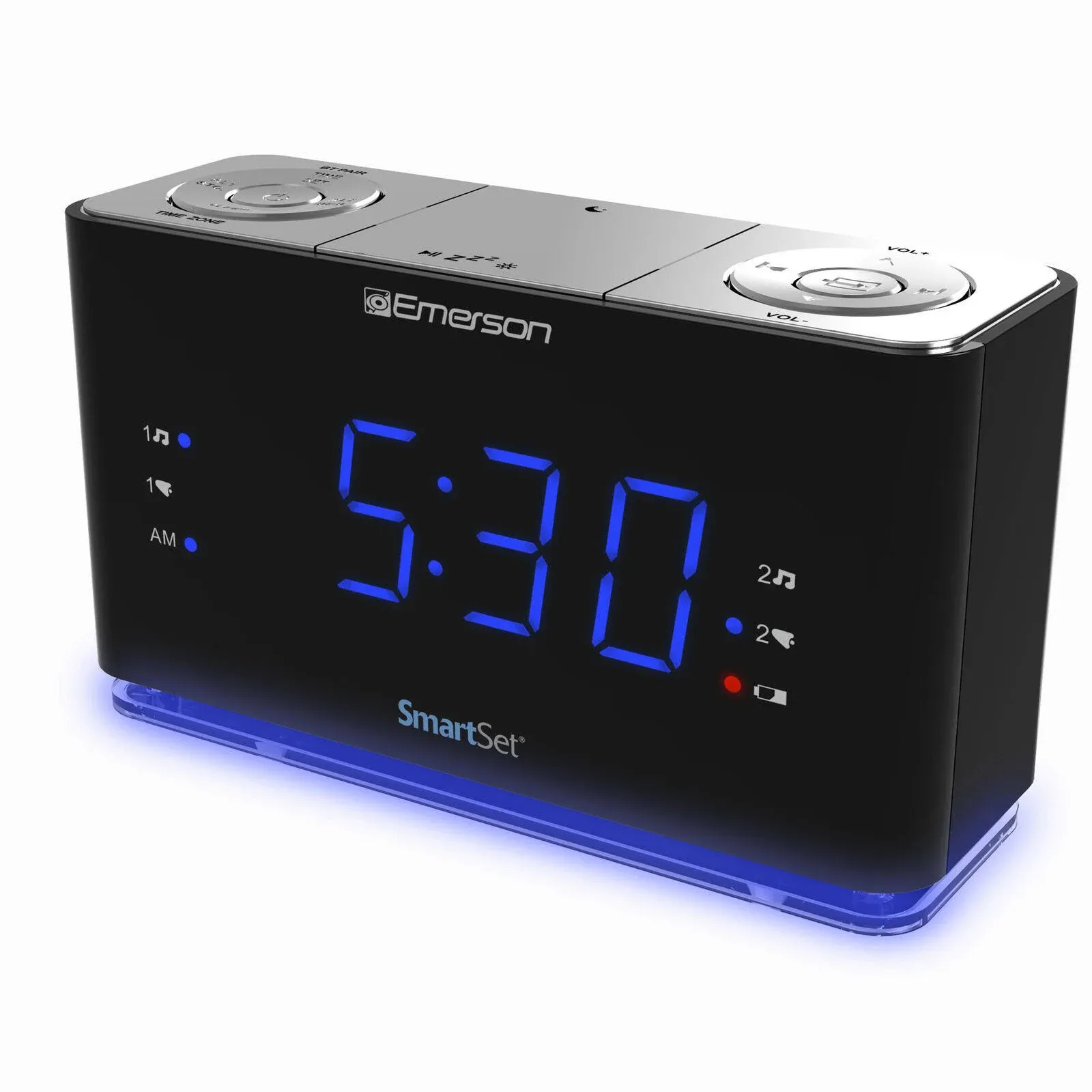 Emerson Radio SmartSet Alarm Clock BT USB CKS1507