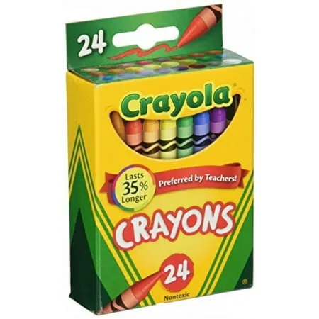 Crayola Crayons 24 Count - 2 Packs 52-0024-2 5200242, crayon great school