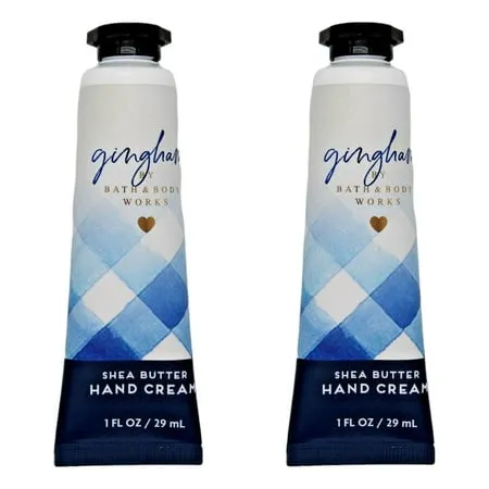 Bath and Body Works GINGHAM Shea Butter Hand Cream 1.0 Fluid Ounce, 2-Pack