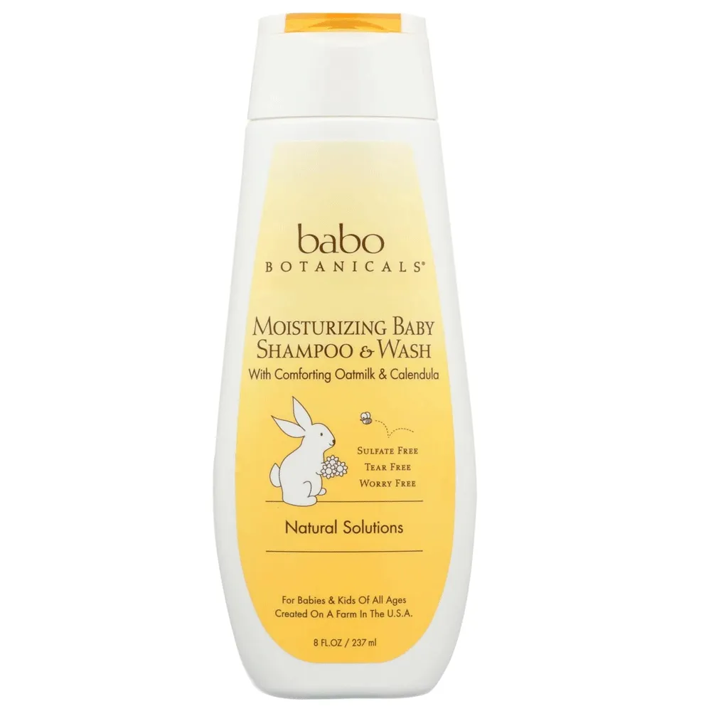 Buy Oatmilk Calendula Moisturizing Baby Shampoo 8 oz By Babo Botanicals | Herbspro.com