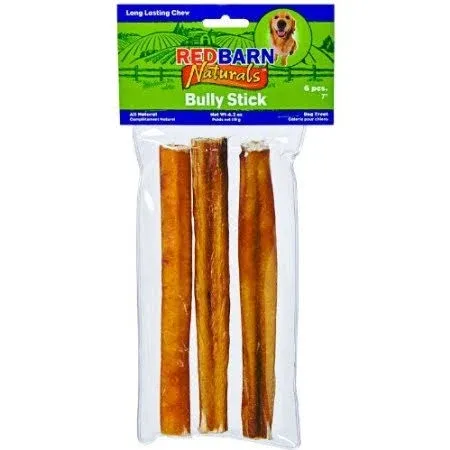 Redbarn Naturals 7" Bully Stick Dog Treat - 3 count