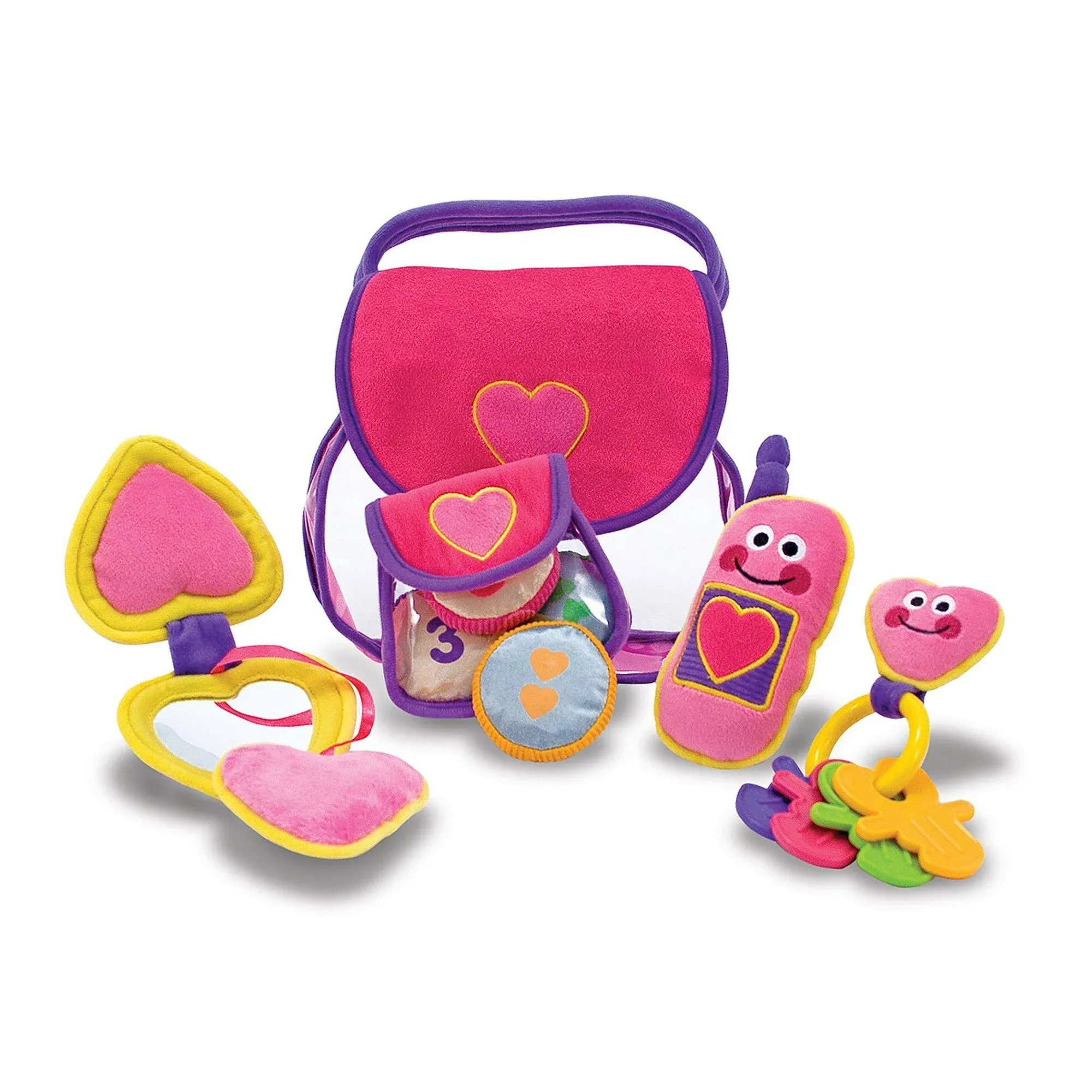 Melissa &amp; Doug Pretty Purse Fill and Spill Soft Play Set Toddler Toy - New