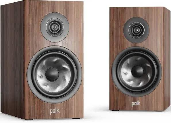 Polk Audio Reserve R200 Large Bookshelf Speaker for Dynamic, Detailed Home Theater Audio, 1" Pinnacle Ring Tweeter & 6.5" Turbine Cone Woofer, Dolby Atmos & IMAX Enhanced, Wall Mountable, Black