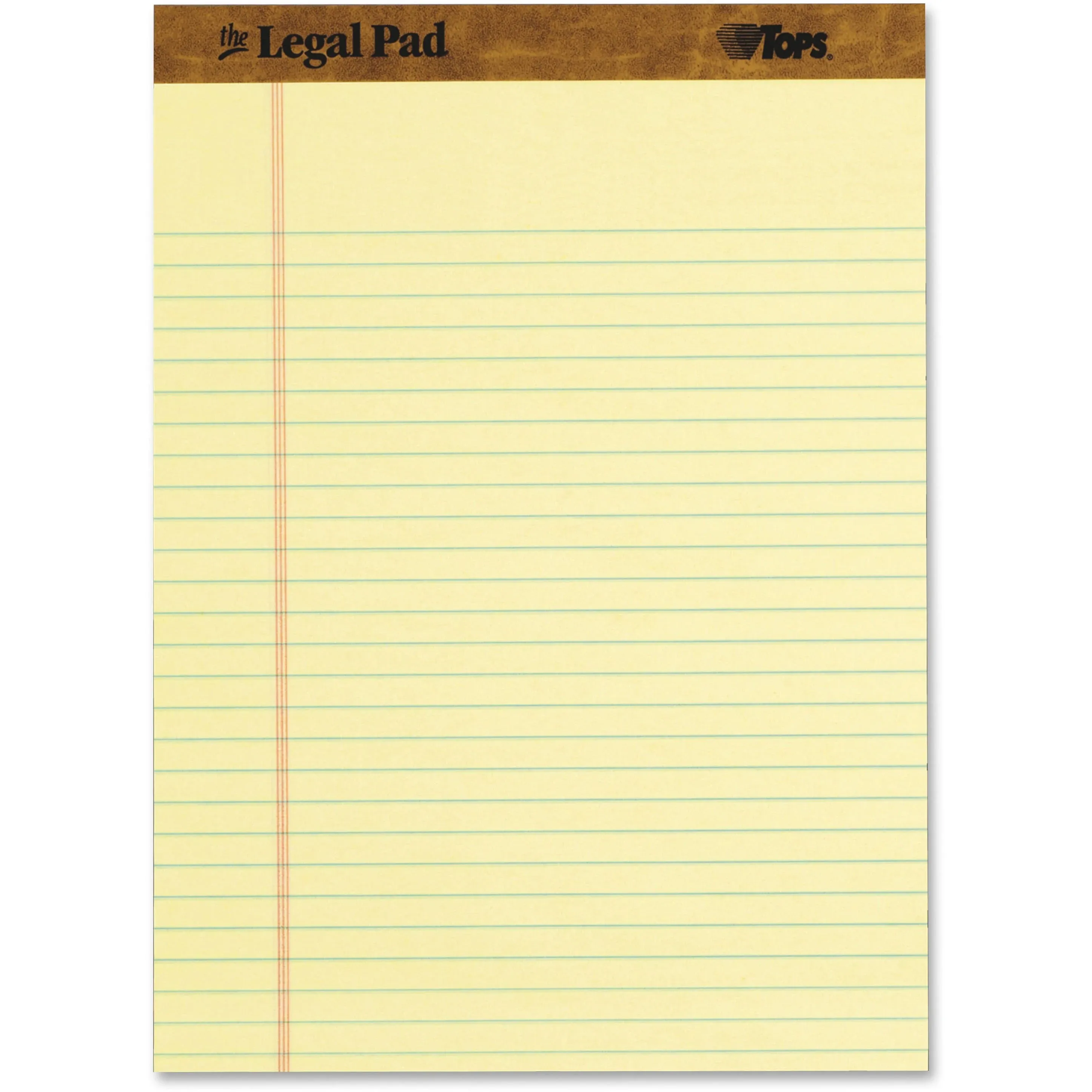 Tops Writing Pads, Canary, Legal Rule, 3 Pack - 3 pads