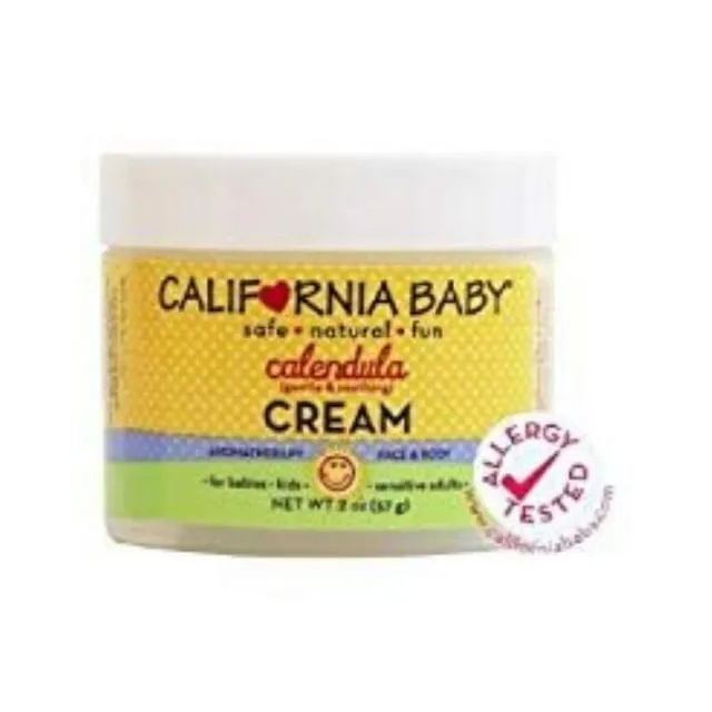 California Baby Calendula Cream | Soothing Baby Cream | Allergy Friendly | Plant-based | Soothes and Moisturizes Irritated, Dry Skin On Face and Body | 2 oz