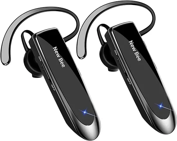 New Bee Bluetooth Wireless Handsfree Headset for iPhone Android Samsung Laptop