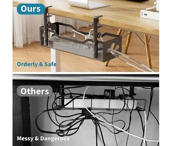 cinati Under Desk Cable Management Tray