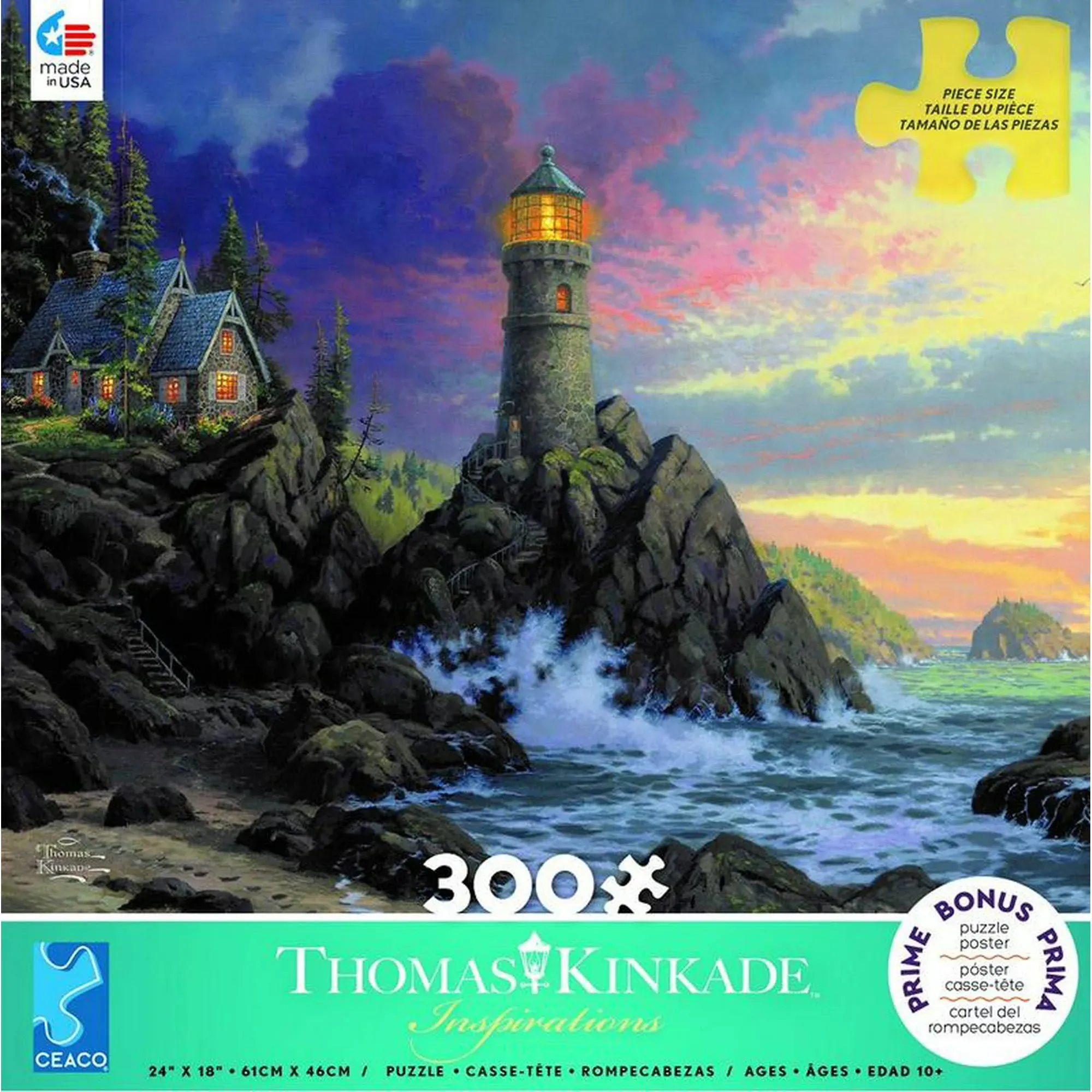 Ceaco - Thomas Kinkade - Inspirations Collection - Rock Salvation - 300 Piece Jigsaw Puzzle