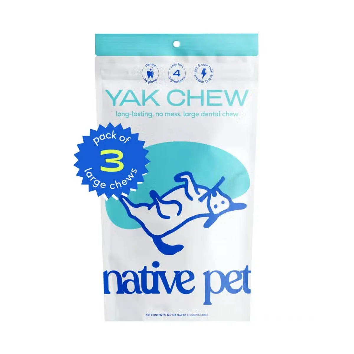 Native Pet Yak Chews (10 X-Large Chews)