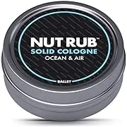 Ballsy Body & Groin Rub, Cologne for Everywhere, with Beeswax, Coconut and Sunflower Seed Oil, Ocean and Air .85 oz